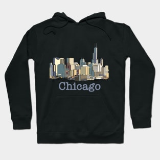 Chicago Skyline Minimalist Hoodie